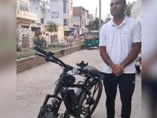 Rewari Engineer made an e cycle